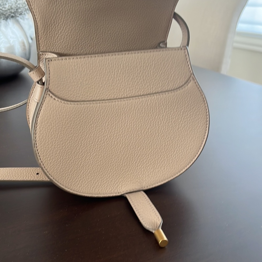 Chloe Small Marcie Crossbody Bag in Taupe - Picture 5 of 14